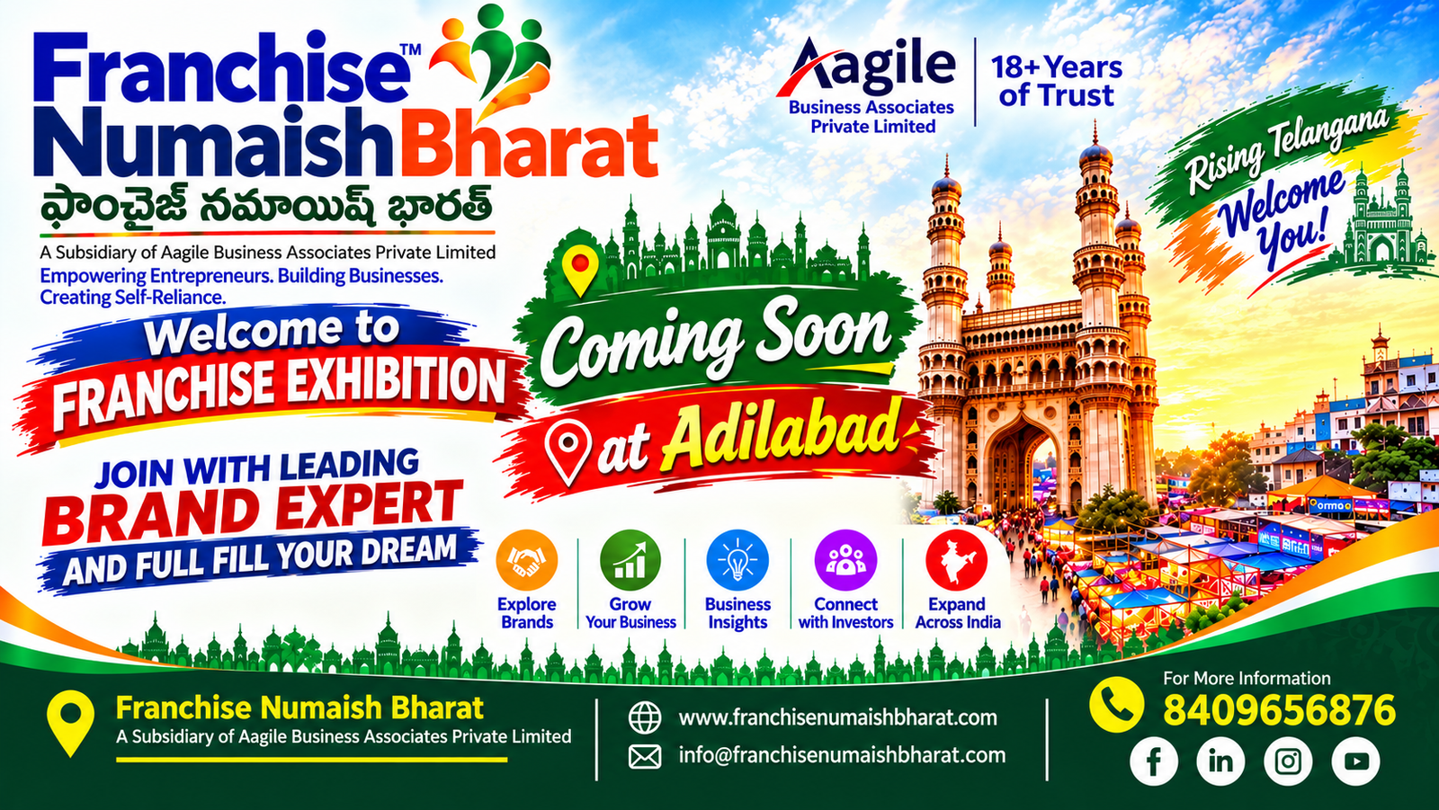 Franchise Numaish Bharat Hyderabad expo — coming soon
